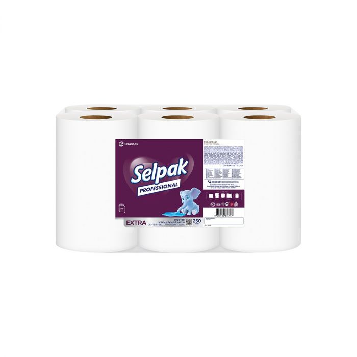 Selpak Professional Рушник паперовий целюлозний з центр. вит. 1-но шар. 140м.